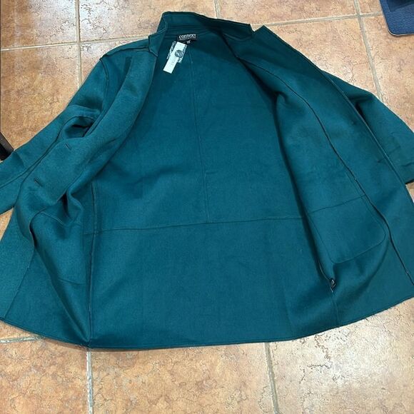 NWT Context exclusive at Lord and Taylor wool blended raw coat size L - Picture 9 of 11